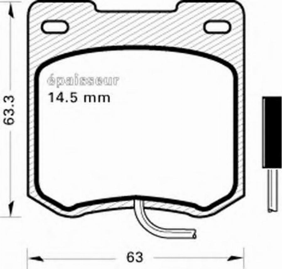 MGA 134 - Komplet Pločica, disk-kočnica www.molydon.hr