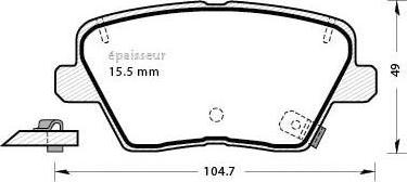 FTE 9005137 - Komplet Pločica, disk-kočnica www.molydon.hr