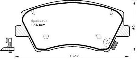 MGA 1312 - Komplet Pločica, disk-kočnica www.molydon.hr