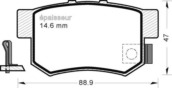 MGA 1259 - Komplet Pločica, disk-kočnica www.molydon.hr