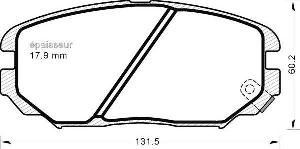 MGA 1215 - Komplet Pločica, disk-kočnica www.molydon.hr