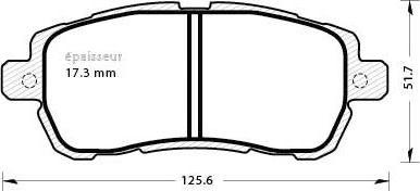 MGA 1289 - Komplet Pločica, disk-kočnica www.molydon.hr