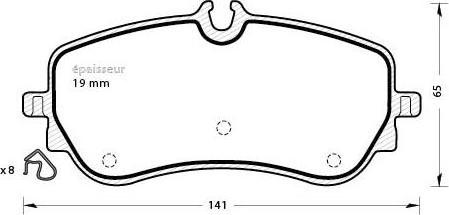 MGA 1285 - Komplet Pločica, disk-kočnica www.molydon.hr