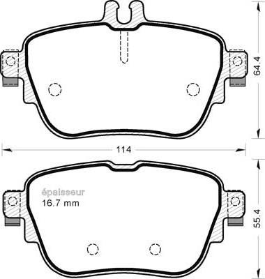 Sangsin Brake SP4155 - Komplet Pločica, disk-kočnica www.molydon.hr