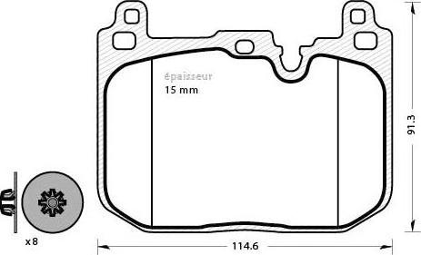 MGA 1279 - Komplet Pločica, disk-kočnica www.molydon.hr