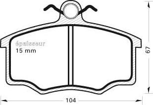 MGA 229 - Komplet Pločica, disk-kočnica www.molydon.hr