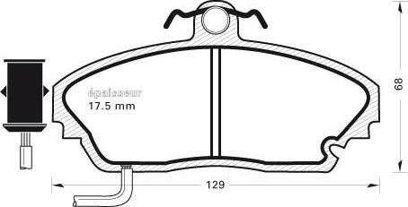 MGA 275 - Komplet Pločica, disk-kočnica www.molydon.hr