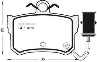 MGA 276 - Komplet Pločica, disk-kočnica www.molydon.hr