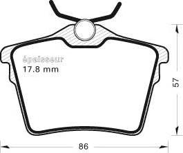 MGA 734 - Komplet Pločica, disk-kočnica www.molydon.hr