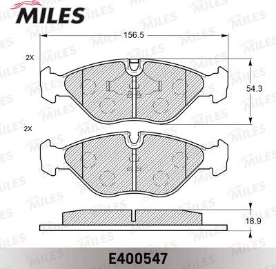  Miles E400547 - Komplet Pločica, disk-kočnica www.molydon.hr