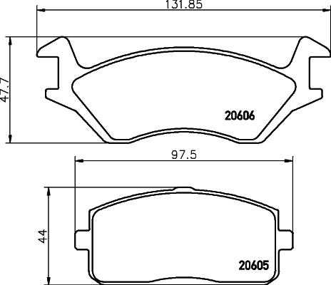 Mintex MDB1145 - Komplet Pločica, disk-kočnica www.molydon.hr