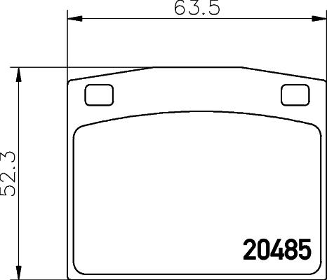 Mintex MDB1106 - Komplet Pločica, disk-kočnica www.molydon.hr