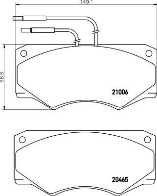 Mintex MDB1340 - Komplet Pločica, disk-kočnica www.molydon.hr