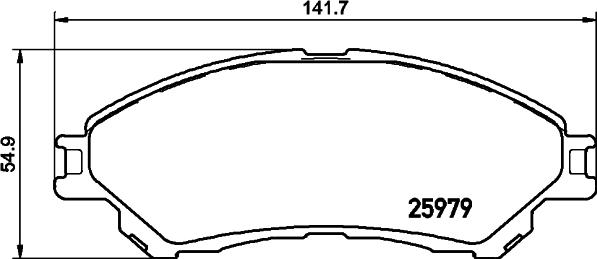 Mintex MDB83427 - Komplet Pločica, disk-kočnica www.molydon.hr