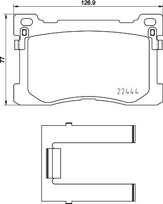 Mintex MDB3809 - Komplet Pločica, disk-kočnica www.molydon.hr