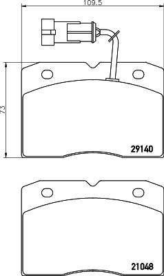 Mintex MDB2156 - Komplet Pločica, disk-kočnica www.molydon.hr