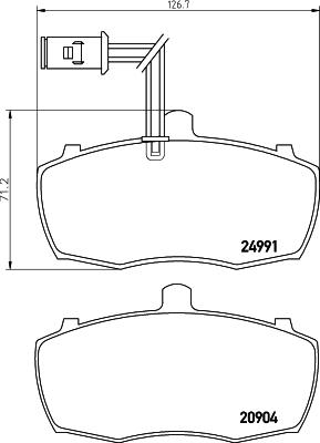 Mintex MDB2859 - Komplet Pločica, disk-kočnica www.molydon.hr