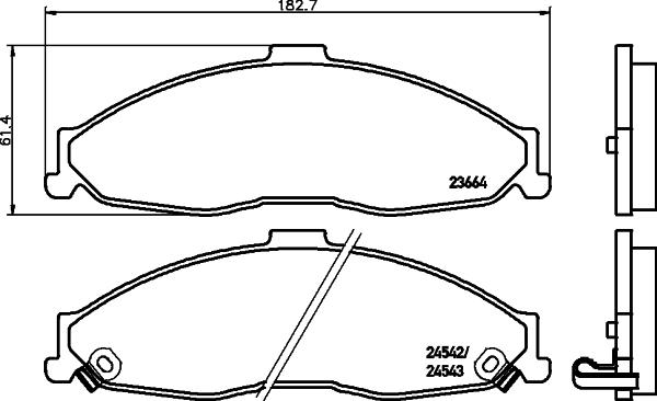 Magneti Marelli T1705MM - Komplet Pločica, disk-kočnica www.molydon.hr