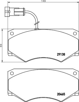 Mintex MDB2270 - Komplet Pločica, disk-kočnica www.molydon.hr