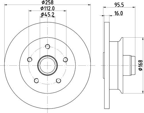 BENDIX B 345000 - Kočioni disk www.molydon.hr