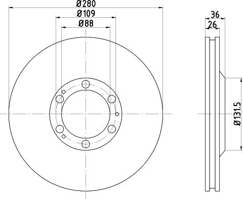 Mintex MDC988 - Kočioni disk www.molydon.hr