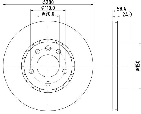 Mintex MDC970 - Kočioni disk www.molydon.hr