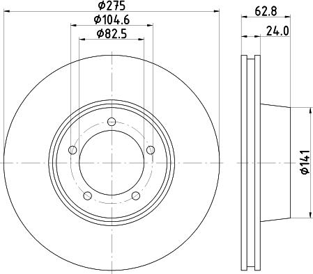 Mintex MDC446 - Kočioni disk www.molydon.hr