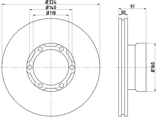 Mintex MDC464 - Kočioni disk www.molydon.hr