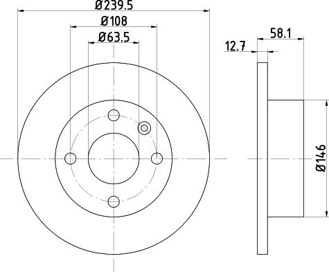 Mintex MDC407 - Kočioni disk www.molydon.hr