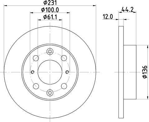 Mintex MDC415 - Kočioni disk www.molydon.hr