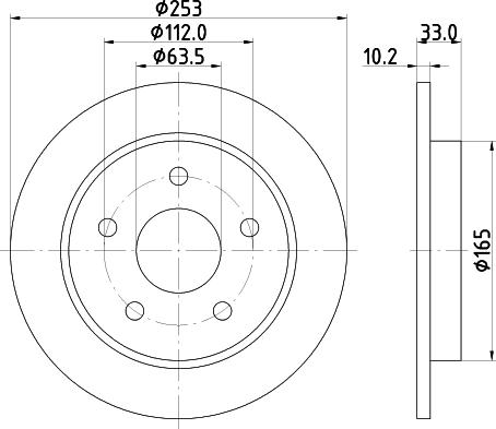 Mintex MDC410 - Kočioni disk www.molydon.hr