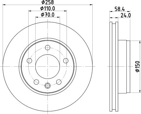 Mintex MDC424 - Kočioni disk www.molydon.hr