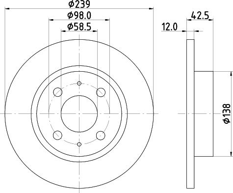 Mintex MDC595 - Kočioni disk www.molydon.hr