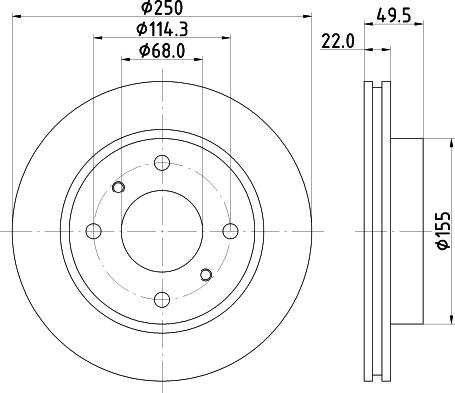 Mintex MDC506 - Kočioni disk www.molydon.hr