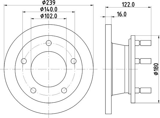 Mintex MDC500 - Kočioni disk www.molydon.hr