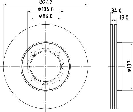 Mintex MDC587 - Kočioni disk www.molydon.hr