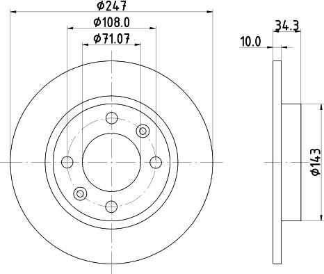 Mintex MDC699 - Kočioni disk www.molydon.hr