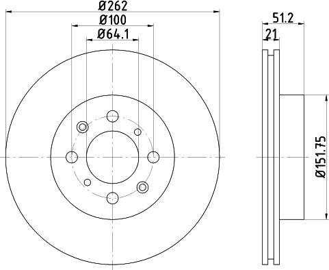 Mintex MDC643 - Kočioni disk www.molydon.hr