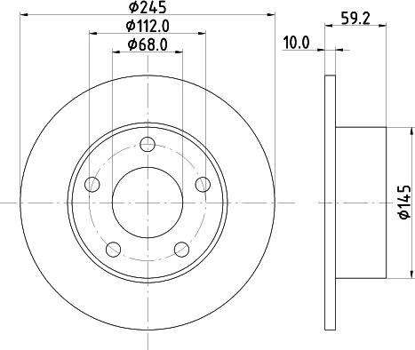 Mintex MDC654 - Kočioni disk www.molydon.hr