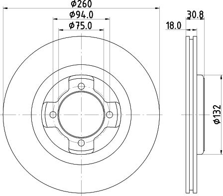 Mintex MDC657 - Kočioni disk www.molydon.hr