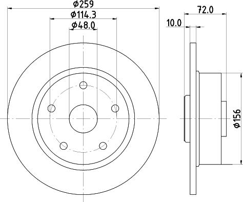 Mintex MDC664 - Kočioni disk www.molydon.hr