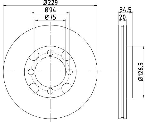 Mintex MDC661 - Kočioni disk www.molydon.hr