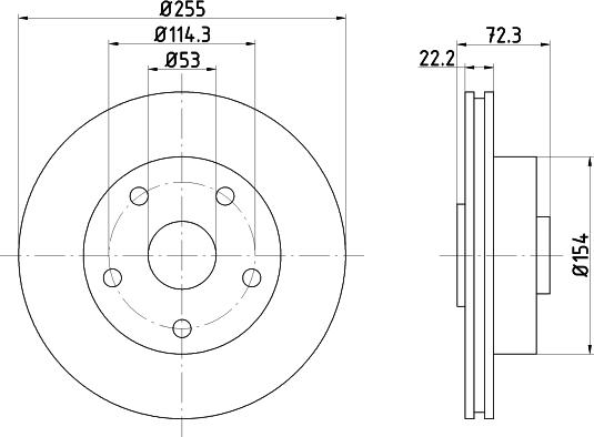 Mintex MDC668 - Kočioni disk www.molydon.hr