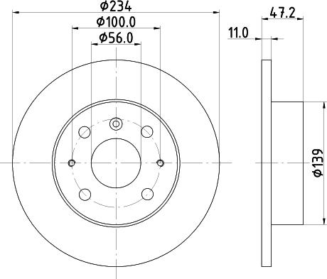 Mintex MDC634 - Kočioni disk www.molydon.hr