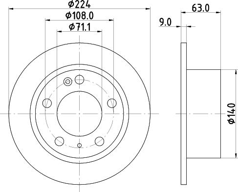 Mintex MDC631 - Kočioni disk www.molydon.hr