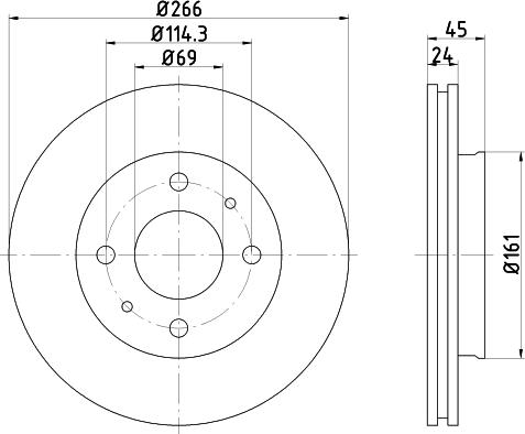 Mintex MDC673 - Kočioni disk www.molydon.hr