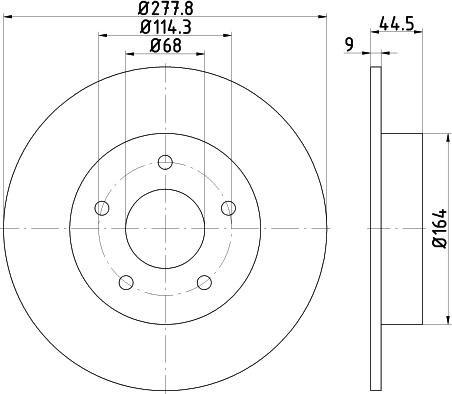 Mintex MDC1945 - Kočioni disk www.molydon.hr