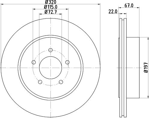 Mintex MDC1929 - Kočioni disk www.molydon.hr