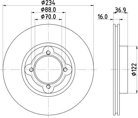 Mintex MDC1974 - Kočioni disk www.molydon.hr