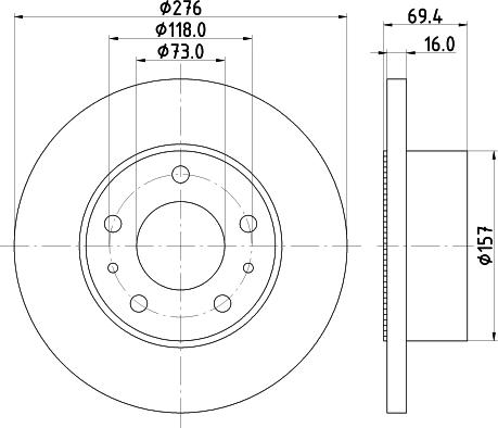 Mintex MDC1440 - Kočioni disk www.molydon.hr